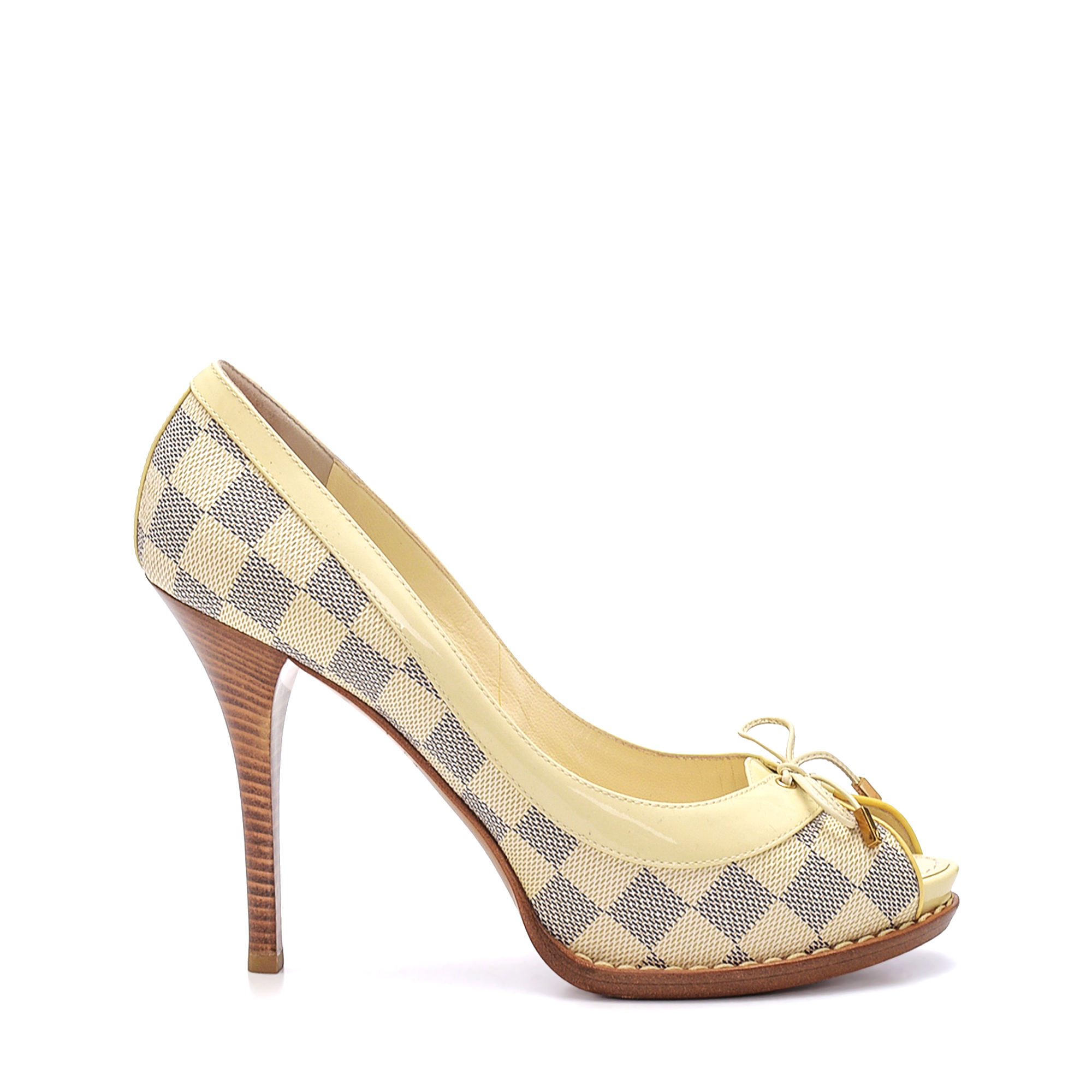 Louis Vuitton - Damier Azur Canvas Palm Beach Pumps